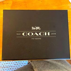 COACH Signature PVC Double Corner Zip